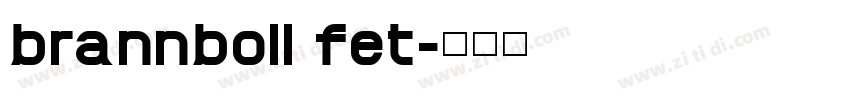 brannboll fet字体转换